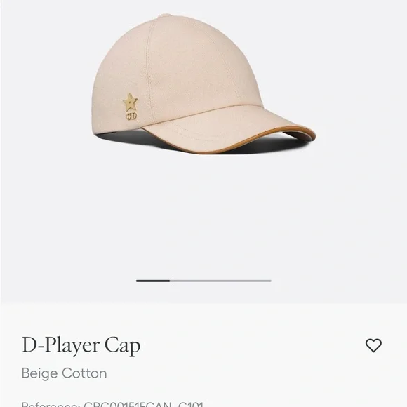 Dior Beige D-Player Cap - Picture 1 of 4